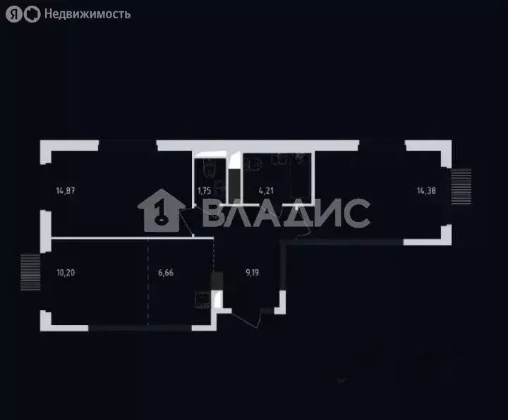 3-комнатная квартира: Мытищи, 1-й Стрелковый переулок, 1 (61.26 м) - Фото 1