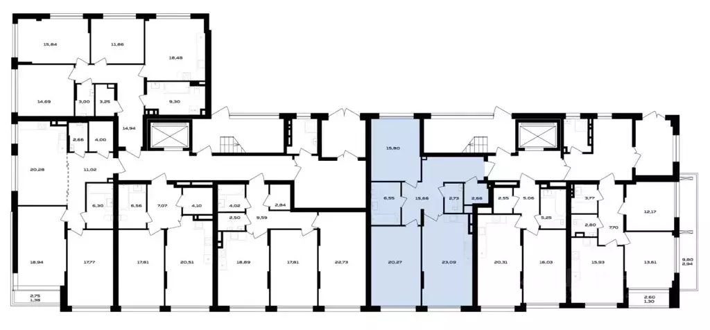 2-к кв. Воронежская область, Воронеж ул. Ольминского, 4 (86.76 м) - Фото 2