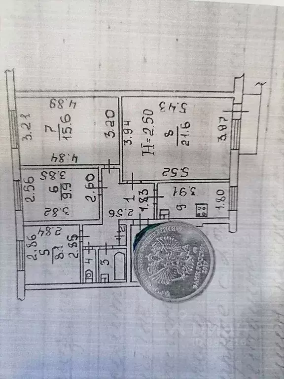 4-к кв. Волгоградская область, Волжский ул. Машиностроителей, 25 (73.8 ... - Фото 2
