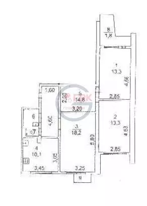 3-к кв. Москва ул. Дмитрия Рябинкина, 2к2 (73.8 м) - Фото 1