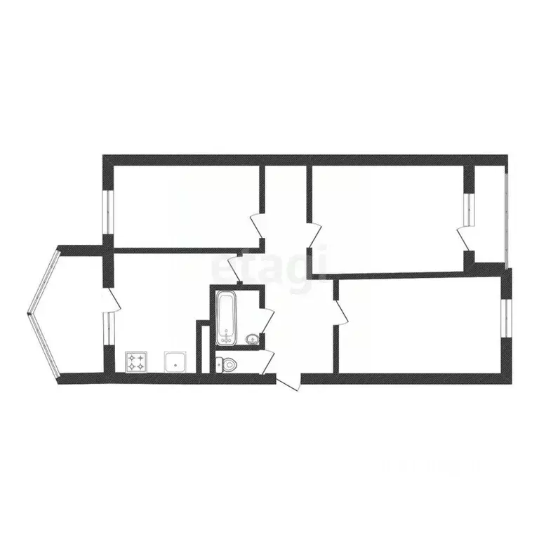 3-к кв. Белгородская область, Белгородский район, Дубовское с/пос, ... - Фото 2