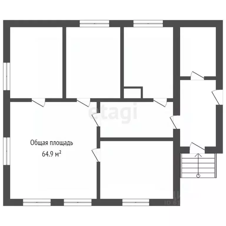 Дом в Кемеровская область, Юрга Вокзальная ул., 51 (65 м) - Фото 1