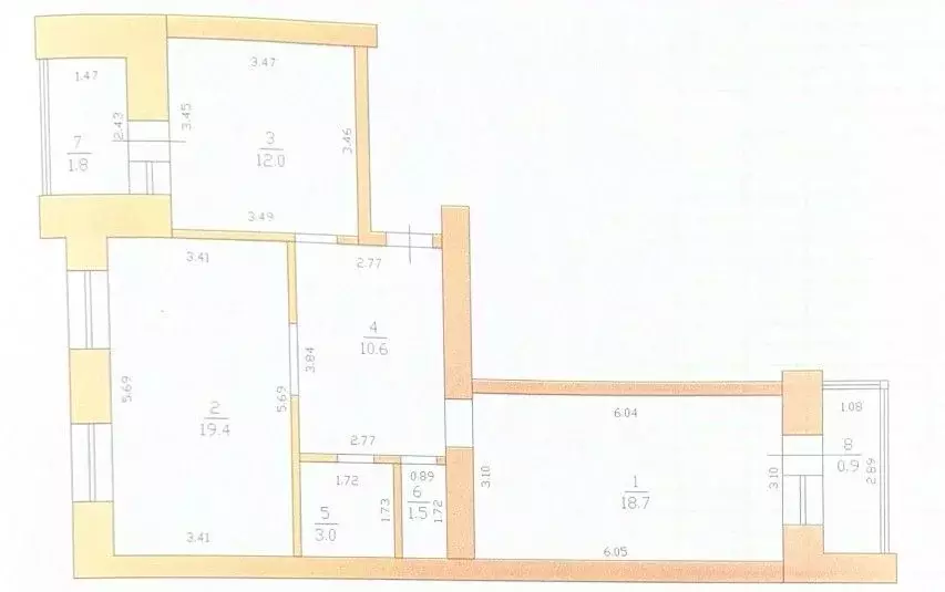 2-к кв. Татарстан, Казань ул. Академика Лаврентьева, 9 (68.0 м) - Фото 2