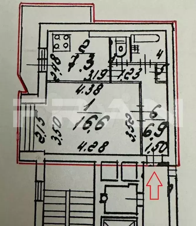 1-к. квартира, 34,8 м, 9/12 эт. - Фото 0