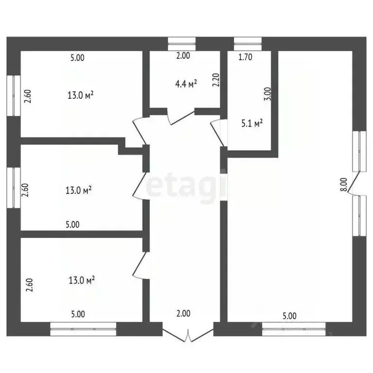 Дом в Ростовская область, Батайск ул. Орджоникидзе (100 м) - Фото 1