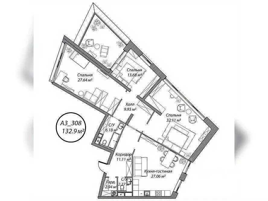 4-к кв. Москва 4-я Мякининская ул., 27 (132.9 м) - Фото 0