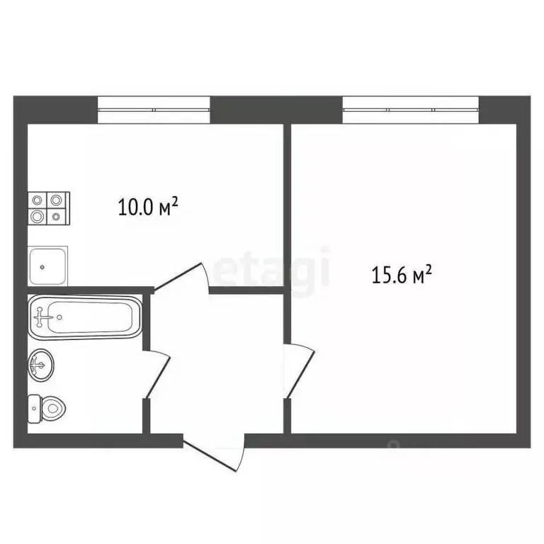 1-к кв. Чувашия, Чебоксары Новый Город мкр, ул. Новогородская, 40 ... - Фото 2