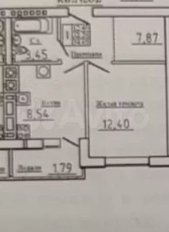 1-к. квартира, 32,8 м, 6/6 эт. - Фото 0