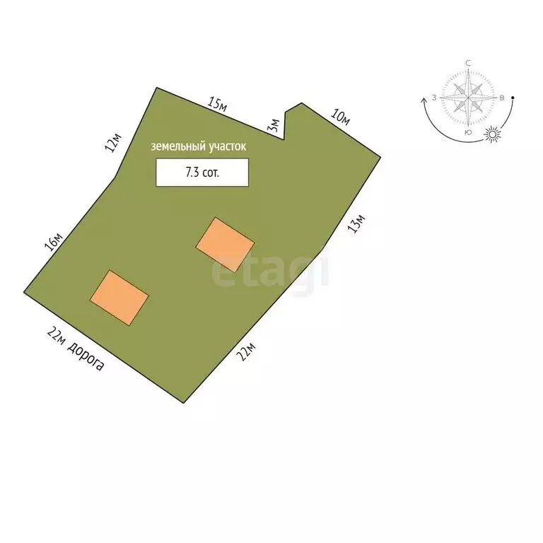 Участок в Ялта, улица Блюхера (7.3 м) - Фото 0