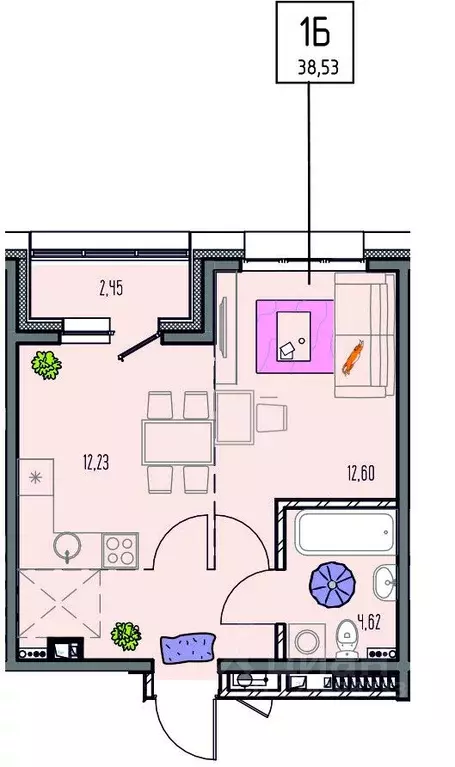 1-к кв. Иркутская область, Иркутск Правобережный округ, Лотос жилой ... - Фото 1