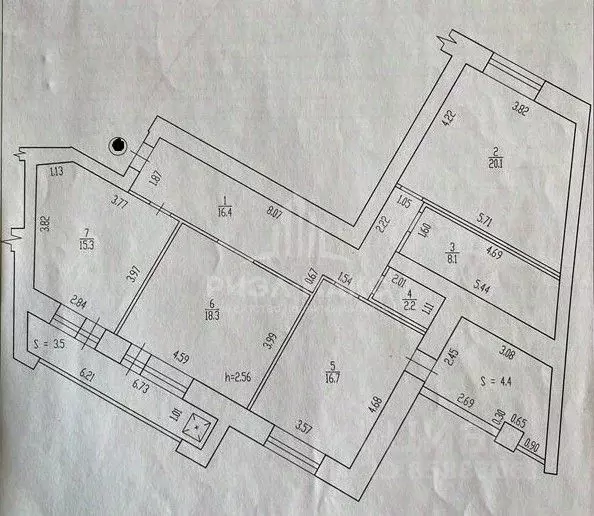 3-к кв. Брянская область, Брянск ул. Ромашина, 39 (104.8 м) - Фото 1