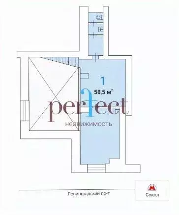 Помещение свободного назначения в Москва Ленинградский просп., 71КГ ... - Фото 1
