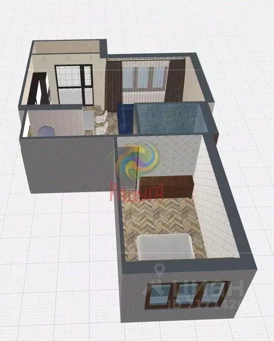 1-к кв. Ивановская область, Иваново пер. Белинского, 6 (58.8 м) - Фото 2
