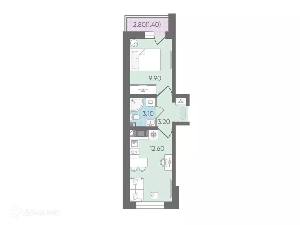 Продаётся 1-к квартира, 30.2 м - Фото 0