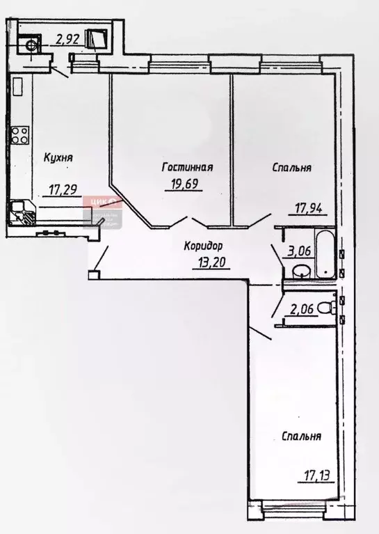 3-к кв. Рязанская область, Рязань Затинная ул., 8к1 (90.0 м) - Фото 2