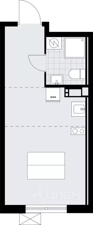 1-к кв. Ленинградская область, Ломоносовский район, Лаголовское с/пос, ... - Фото 1