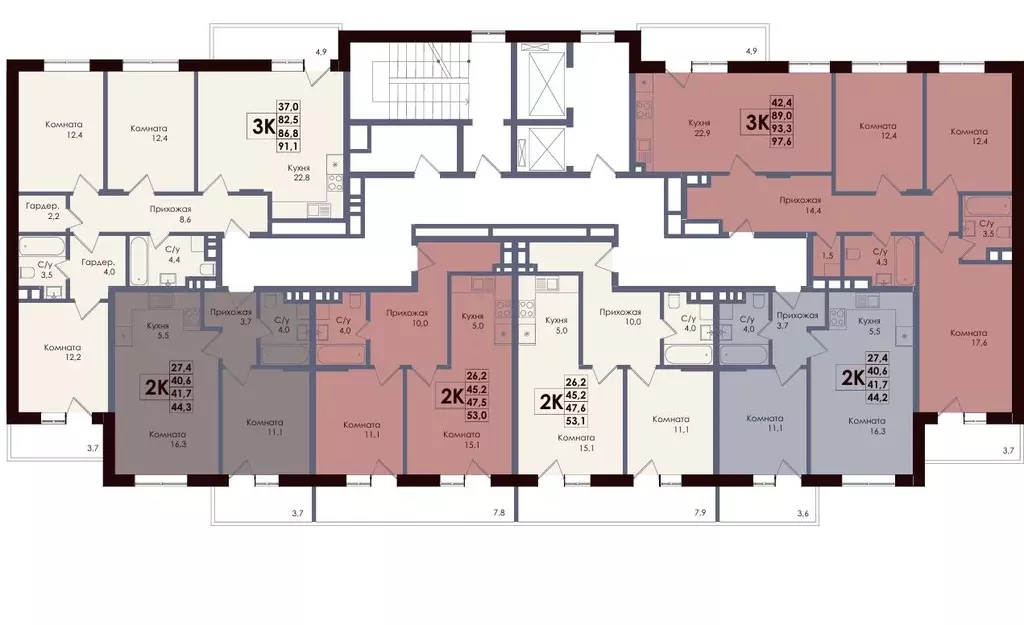 3-к кв. Ростовская область, Ростов-на-Дону Западный мкр, Академия ... - Фото 2
