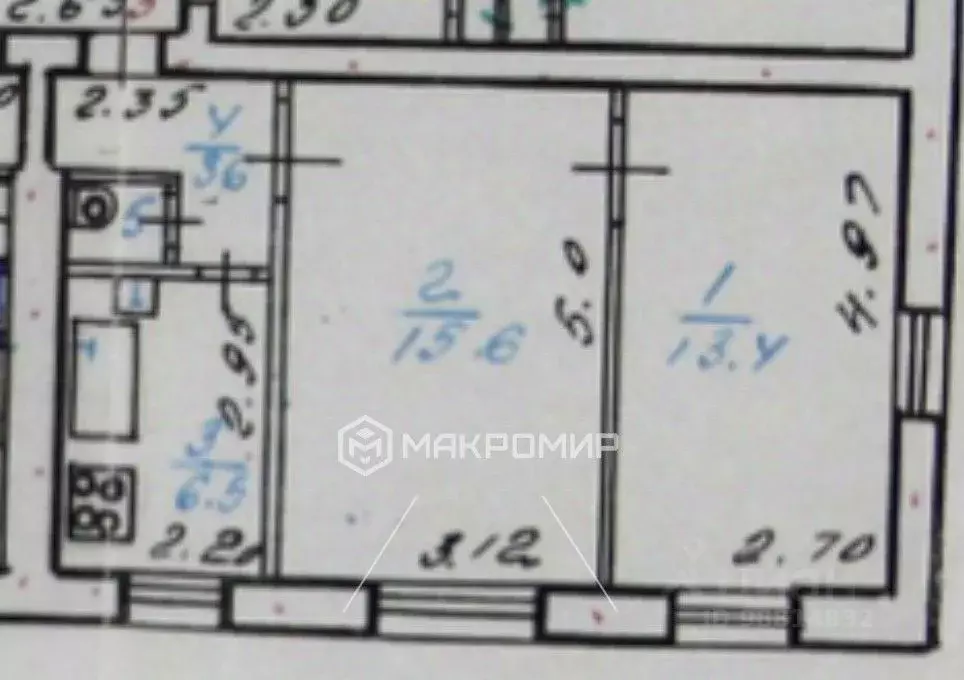2-к кв. Челябинская область, Челябинск ул. Татьяничевой, 12А (39.8 м) - Фото 2
