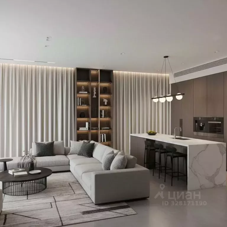 4-к кв. Москва Пречистенская наб., 43 (189.3 м) - Фото 1