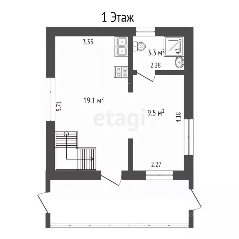 Дом в Башкортостан, Ишимбайский район, с. Петровское ул. Механизаторов ... - Фото 2