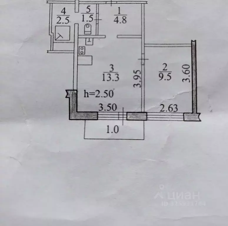 1-к кв. Еврейская автономная область, Биробиджан Биробиджан-2 мкр, ул. ... - Фото 1