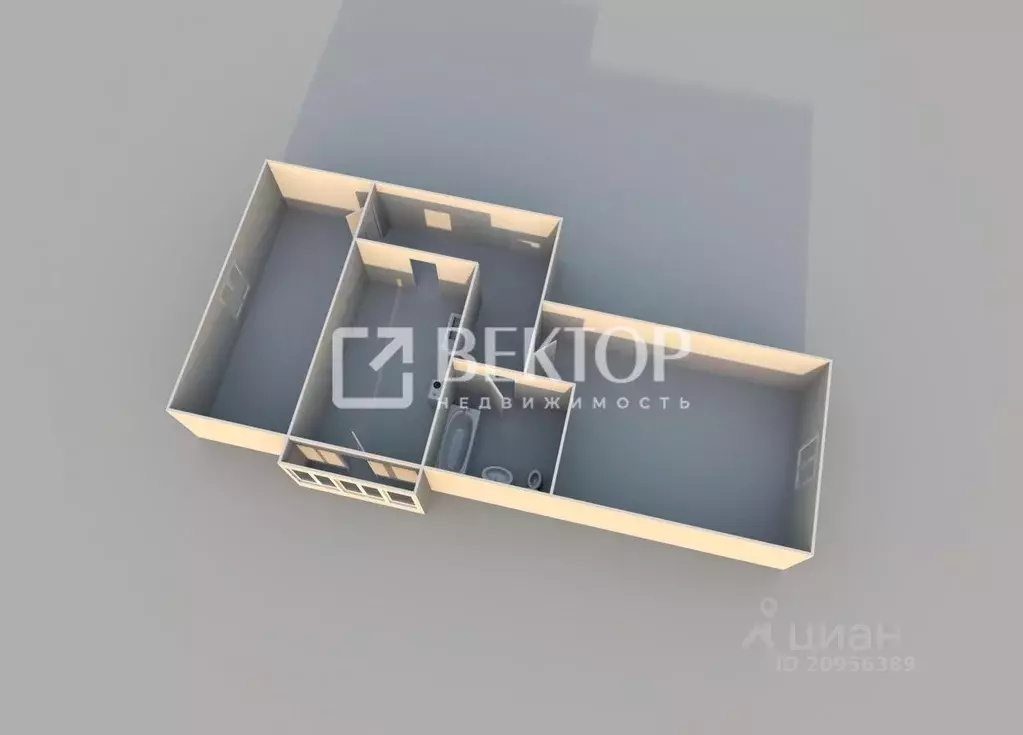 2-к кв. Ярославская область, Ярославль ул. Большая Донская, 19 (55.7 ... - Фото 2