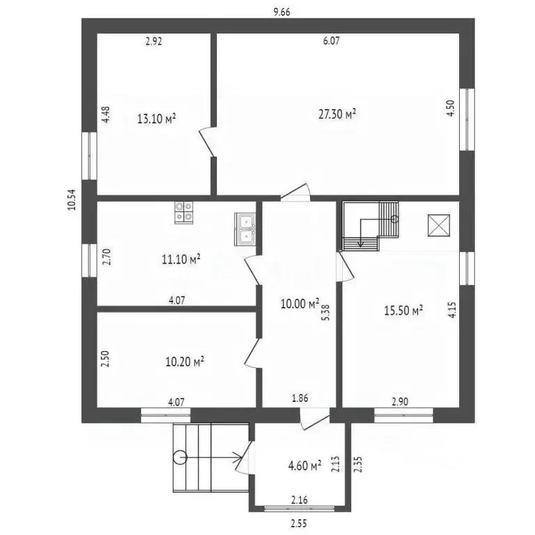 Дом в Севастополь с. Терновка, ул. Солнечная, 13 (92 м) - Фото 1