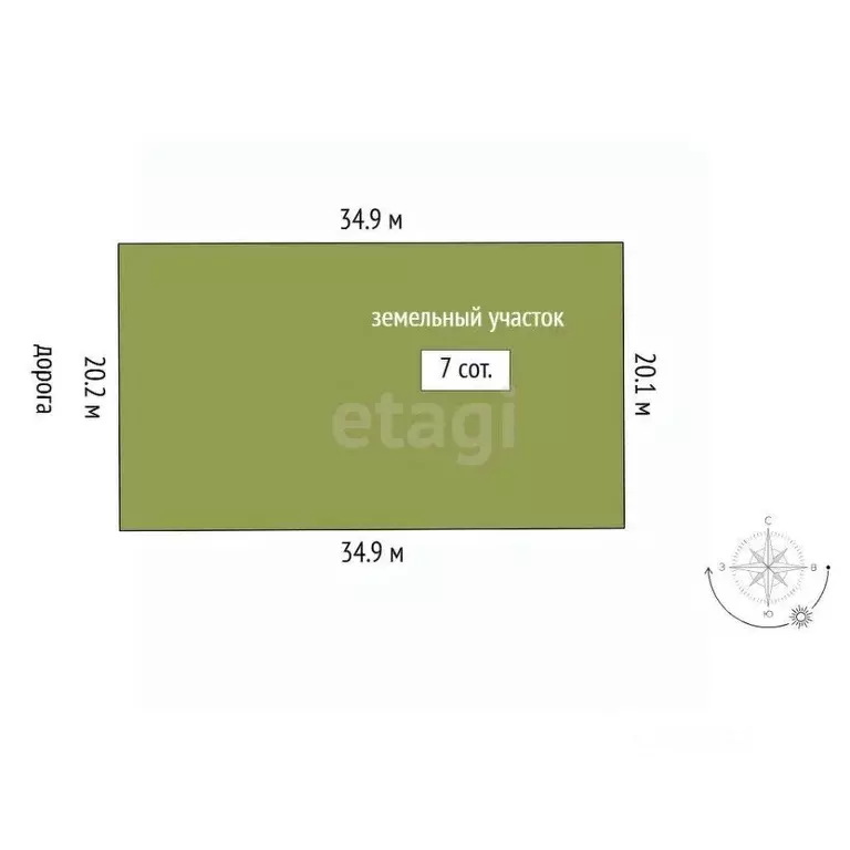 Участок в Тюменская область, Тюмень Ембаевское ТОО,  (7.0 сот.) - Фото 2