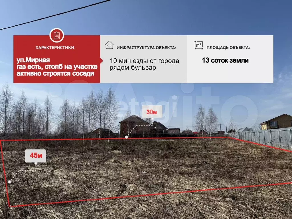 Участок 13,5 сот. (ИЖС) - Фото 0