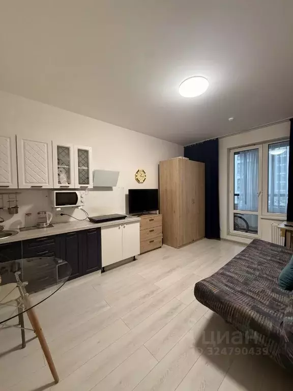 Студия Санкт-Петербург ул. Верхне-Каменская, 9к1 (24.5 м) - Фото 1