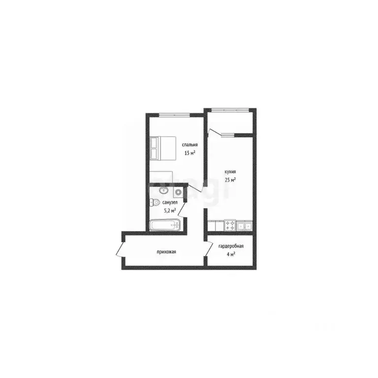 1-к кв. Краснодарский край, Новороссийск Цемдолина тер., ул. ... - Фото 1