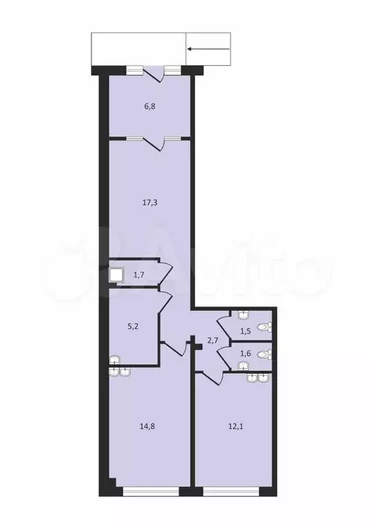 Продам офисное помещение, 63.7 м - Фото 0