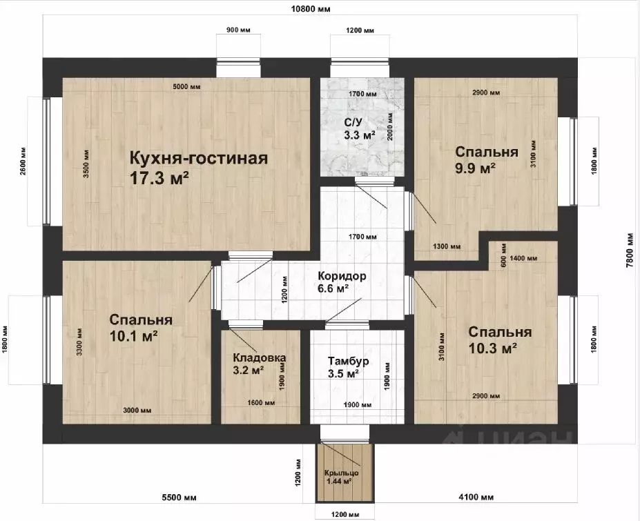 Коттедж в Тверская область, Тверь  (75 м) - Фото 2
