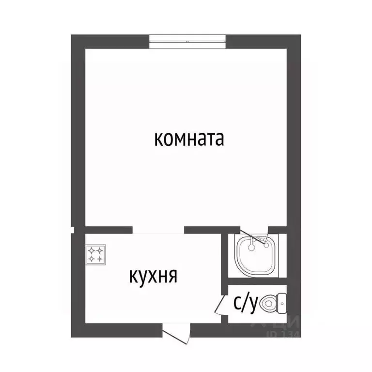 1-к кв. Курганская область, Курган ул. Тельмана, 10 (14.6 м) - Фото 2