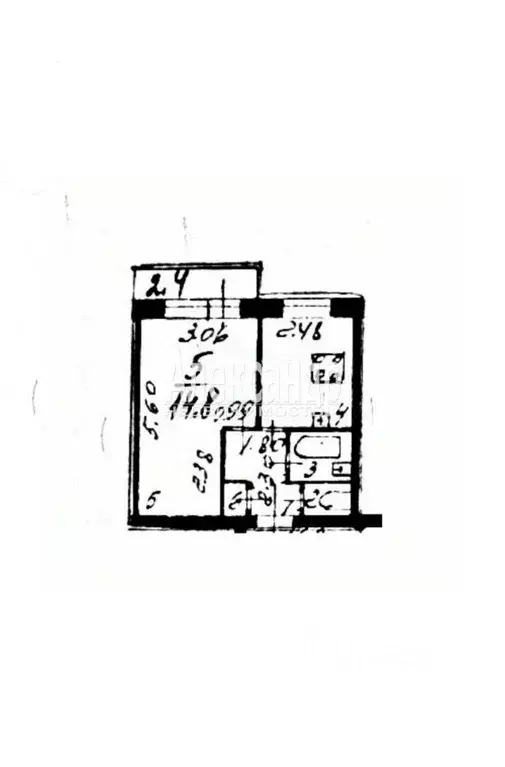 1-к кв. Санкт-Петербург ул. Дыбенко, 18К1 (30.3 м) - Фото 2