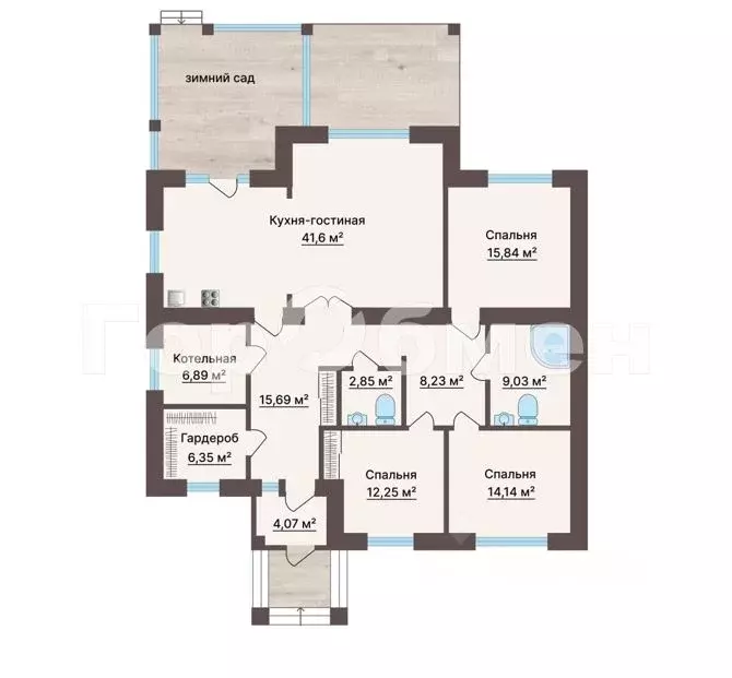 Дом в Воронежская область, Рамонский район, Новоживотинновское с/пос, ... - Фото 1