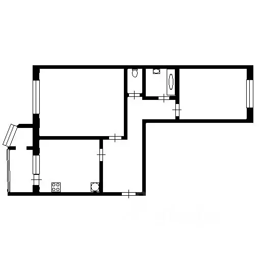 2-к кв. Ханты-Мансийский АО, Сургут Быстринская ул., 18/1 (56.0 м) - Фото 1