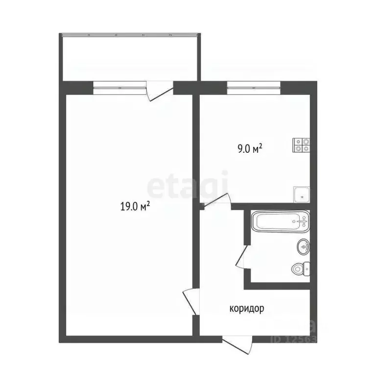 1-к кв. Воронежская область, Воронеж Московский просп., 131А (39.7 м) - Фото 0