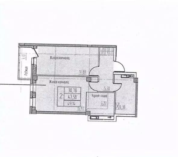2-к кв. Пермский край, Пермь ул. Пушкина, 6 (47.5 м) - Фото 1