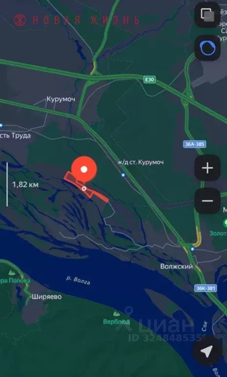 Участок в Самарская область, Самара Березовая Грива-1 ДНТ,  (13.0 ... - Фото 2