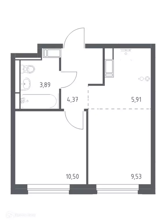 Продаётся 1-к квартира, 34.2 м - Фото 0