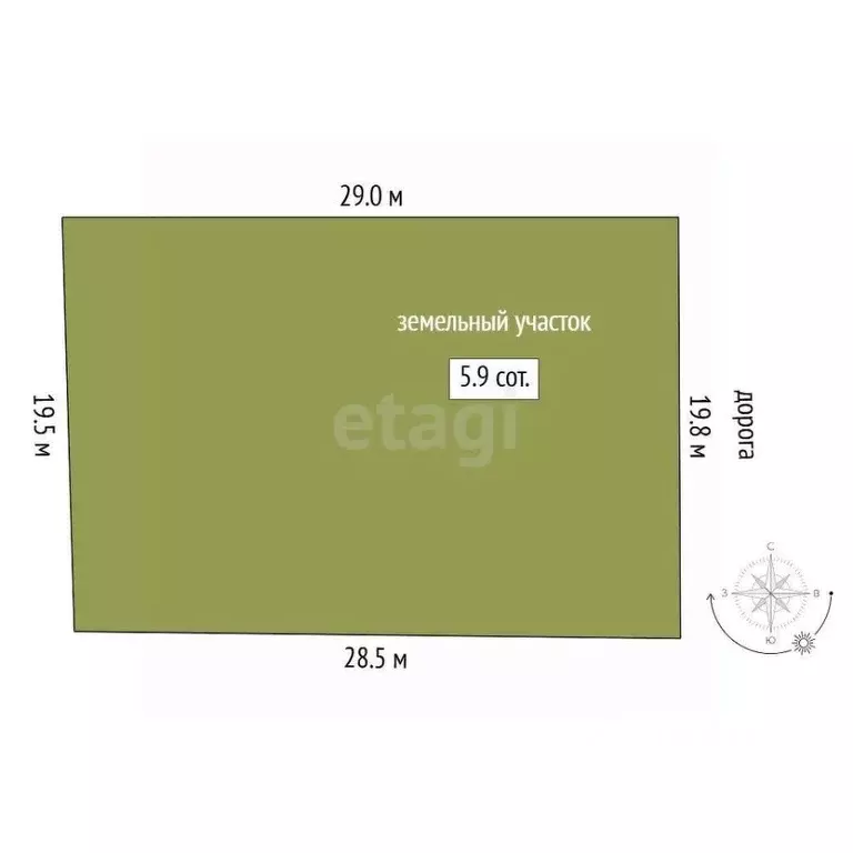 Участок в Тюменская область, Тюмень  (5.87 сот.) - Фото 1