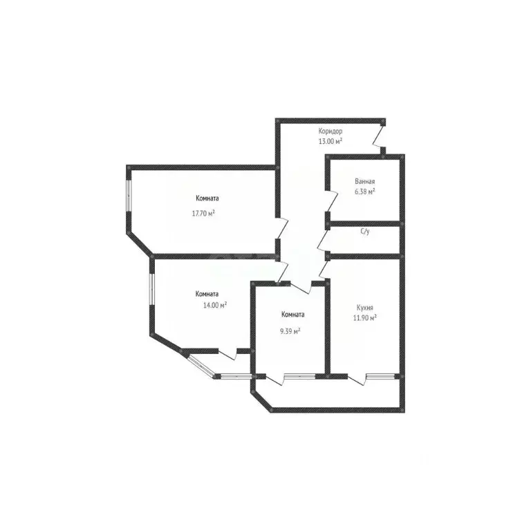 3-к кв. Краснодарский край, Краснодар Таманская ул., 153к1 (74.4 м) - Фото 1