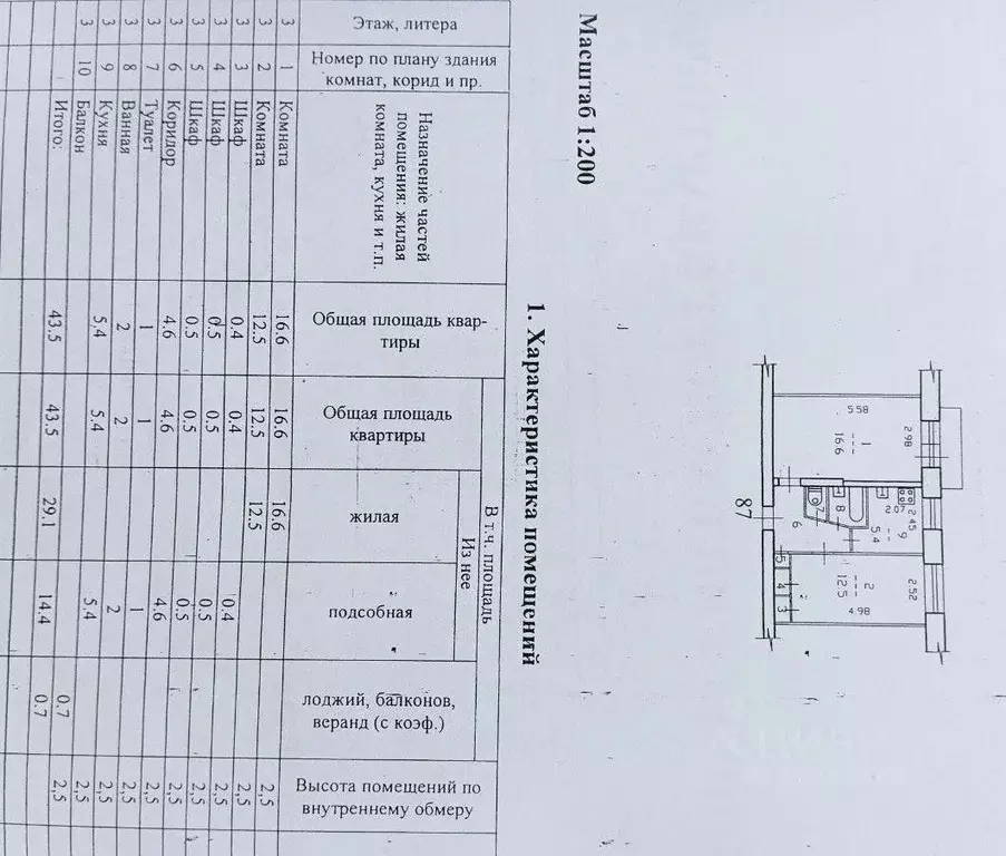 2-к кв. Вологодская область, Череповец ул. Краснодонцев, 50 (43.5 м) - Фото 2