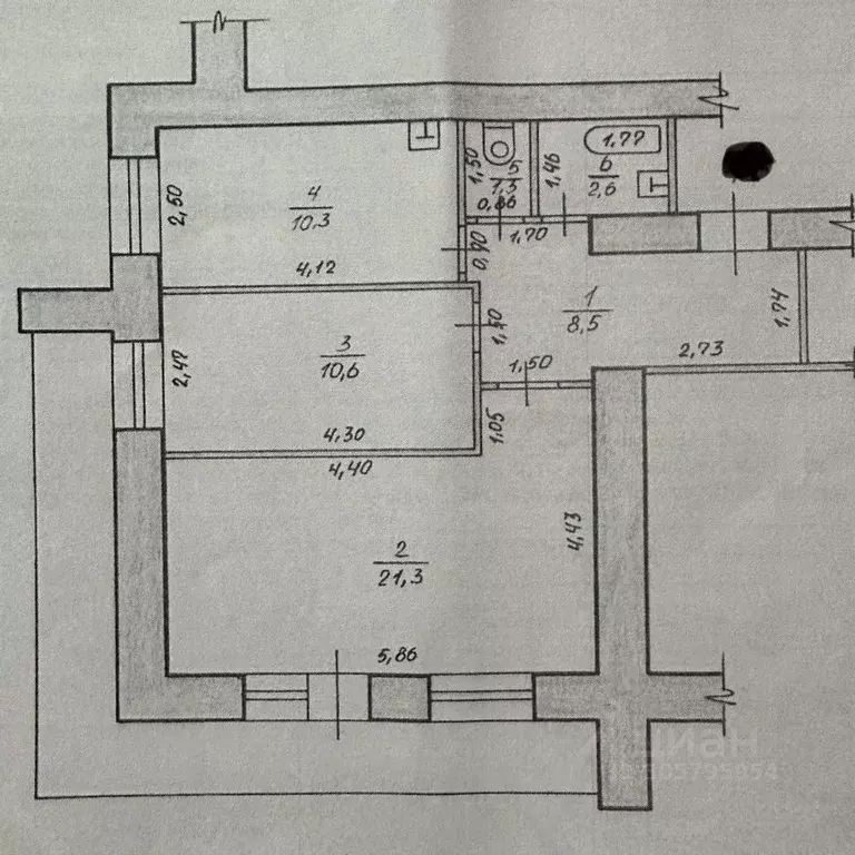 2-к кв. Алтайский край, Барнаул ул. Малахова, 54 (54.6 м) - Фото 0