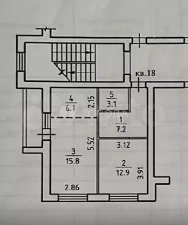 2-к. квартира, 45,1 м, 2/3 эт. - Фото 0