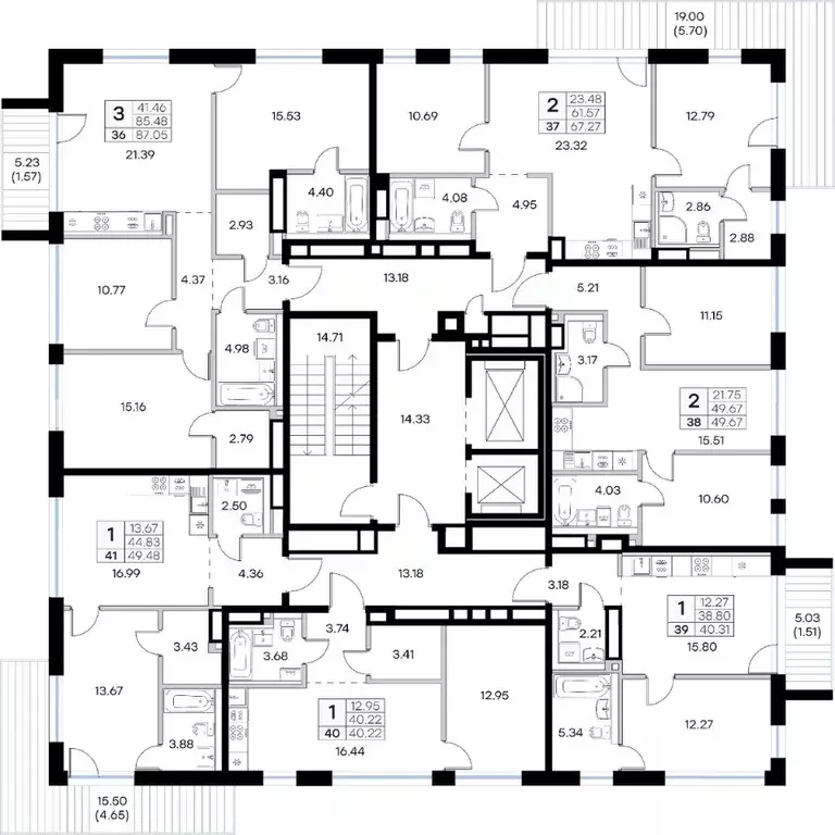 1-к кв. Татарстан, Казань Глоракс Премиум Экосити жилой комплекс ... - Фото 2