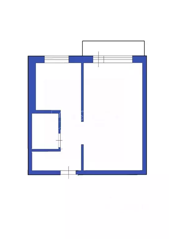 1-к кв. Кемеровская область, Юрга ул. Машиностроителей, 51 (33.0 м) - Фото 2