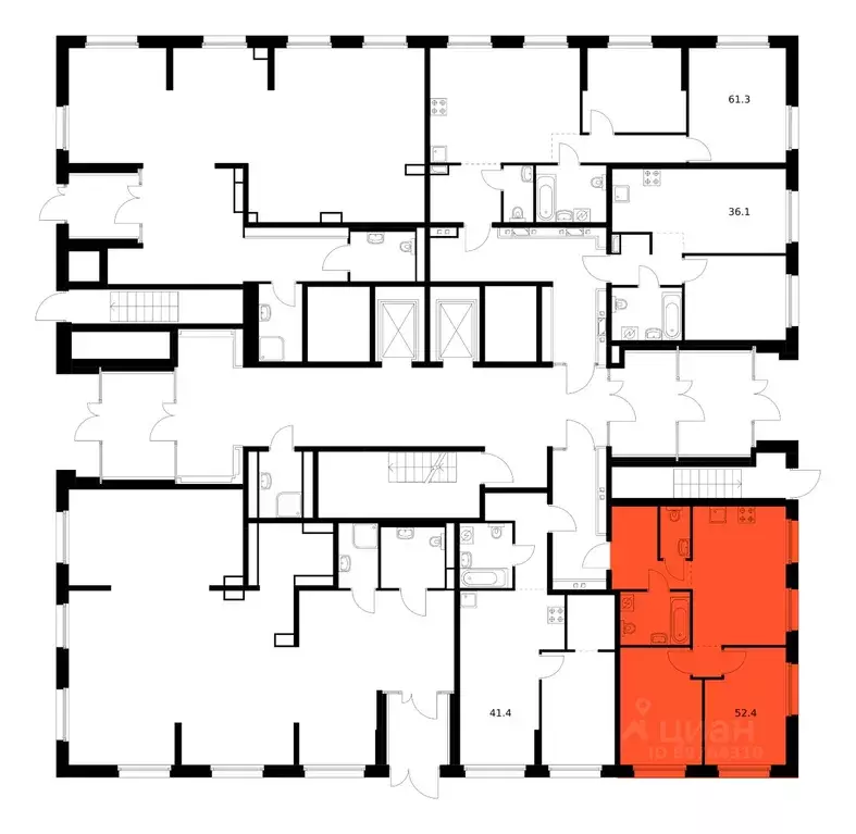 2-к кв. Сахалинская область, Южно-Сахалинск ул. Имени Владимира ... - Фото 2