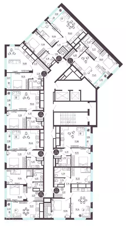 2-к кв. Рязанская область, Рязань Московское ш. (59.52 м) - Фото 2